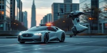 Brain-assisted concepts cars: taxi drones round out transportation