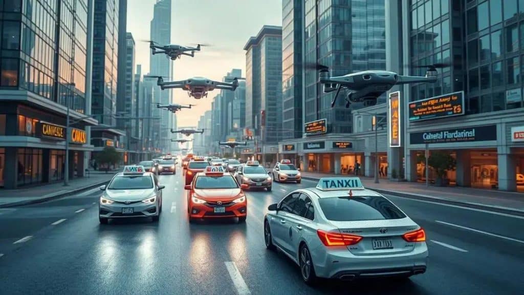 Cars: The future of transportation with drones and taxis