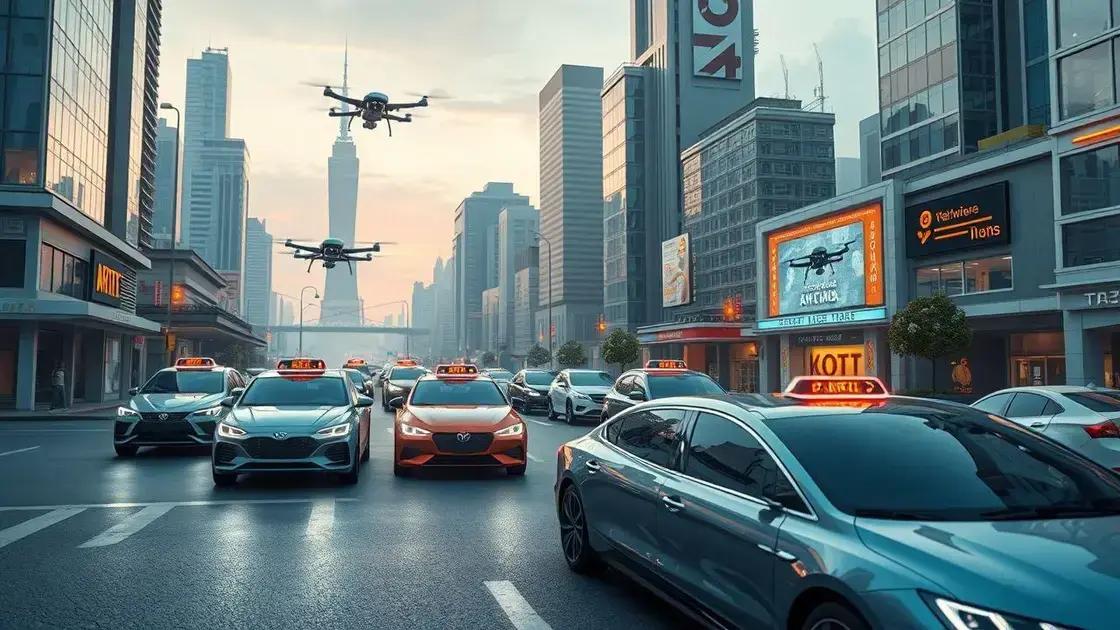 The future of cars with taxi drones technology