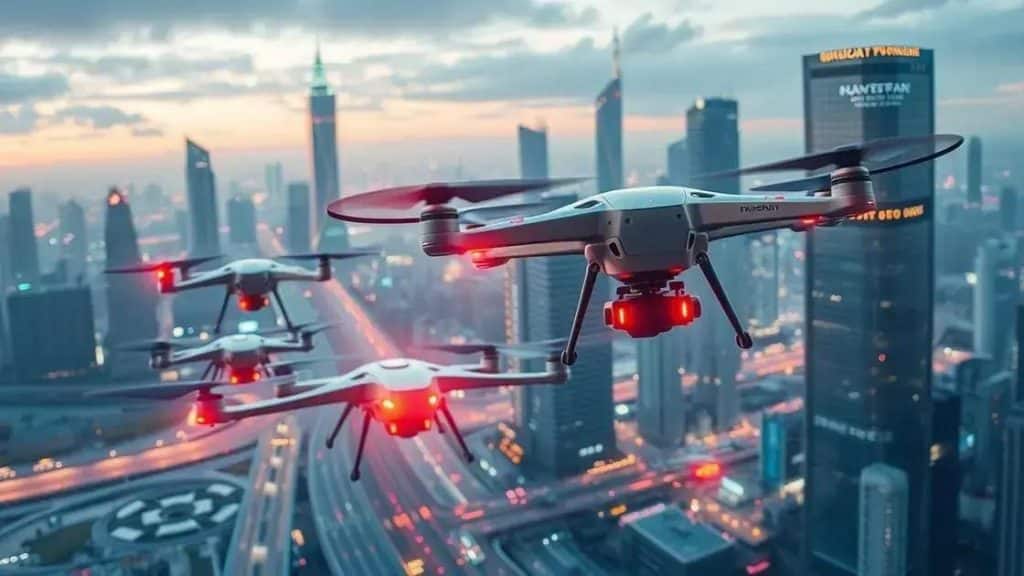 Round transportation cars: the future of drone taxis