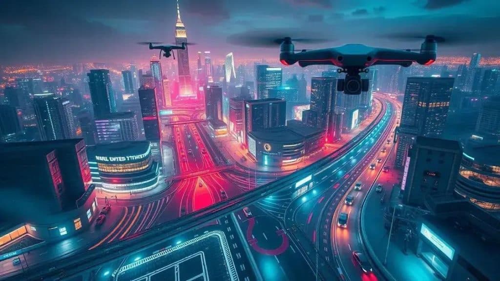 Cars revolutionizing transport with brain-assisted drones
