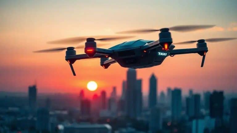 Concepts drones transportation: brain-assisted taxi cars
