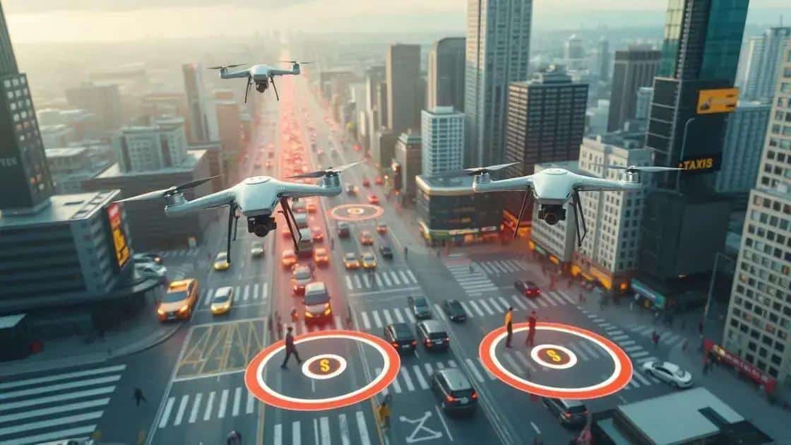 Benefits of integrating taxi drones in urban transport