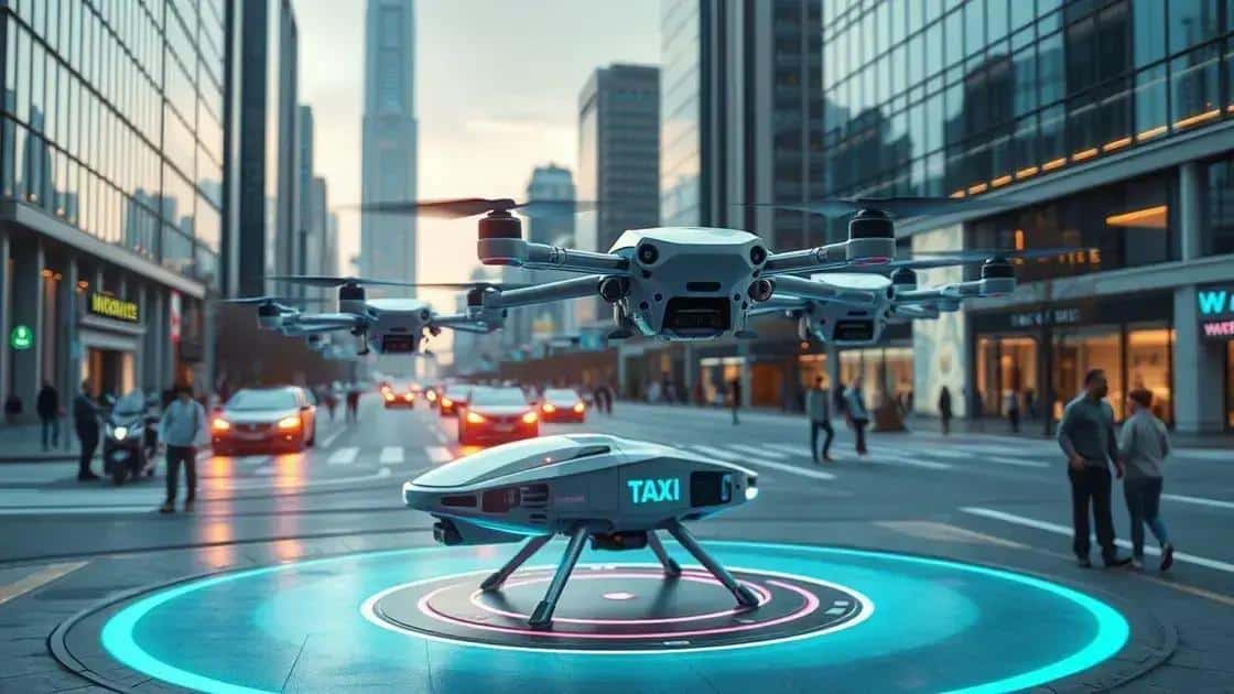 Future prospects of taxi drones in urban society