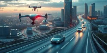 Transportation taxi concepts drones round out brain-assisted cars