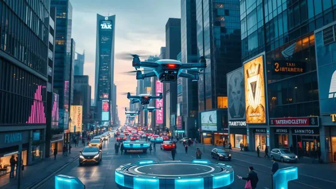 The role of taxi drones in modern transport