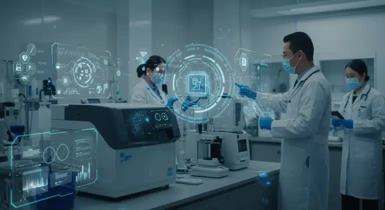 AI in medical diagnostics, advanced lab technology, healthcare innovation