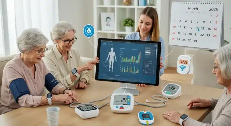Individuals using remote patient monitoring devices at home, deadline March 2025