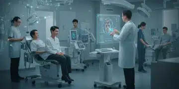 Futuristic medical technology enhancing patient care and benefits