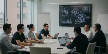 Professionals collaborating at a MedTech training seminar