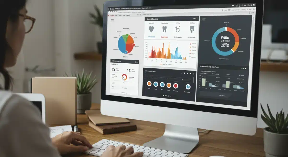 Interactive digital dashboard displaying personalized employee benefits options.
