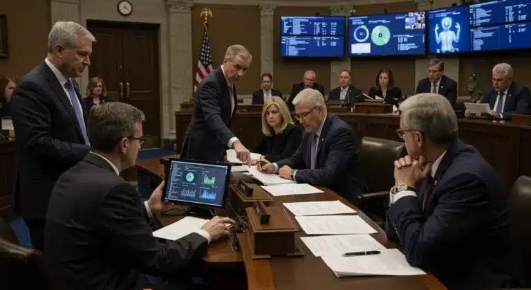 U.S. Congress debating healthcare technology funding bill, March 2026