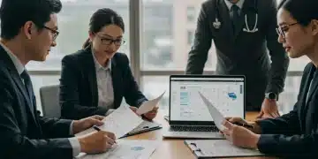 Group of MedTech professionals reviewing 2026 FDA regulations documents