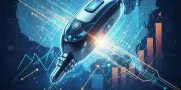 Futuristic medical device symbolizing innovation and US MedTech venture capital