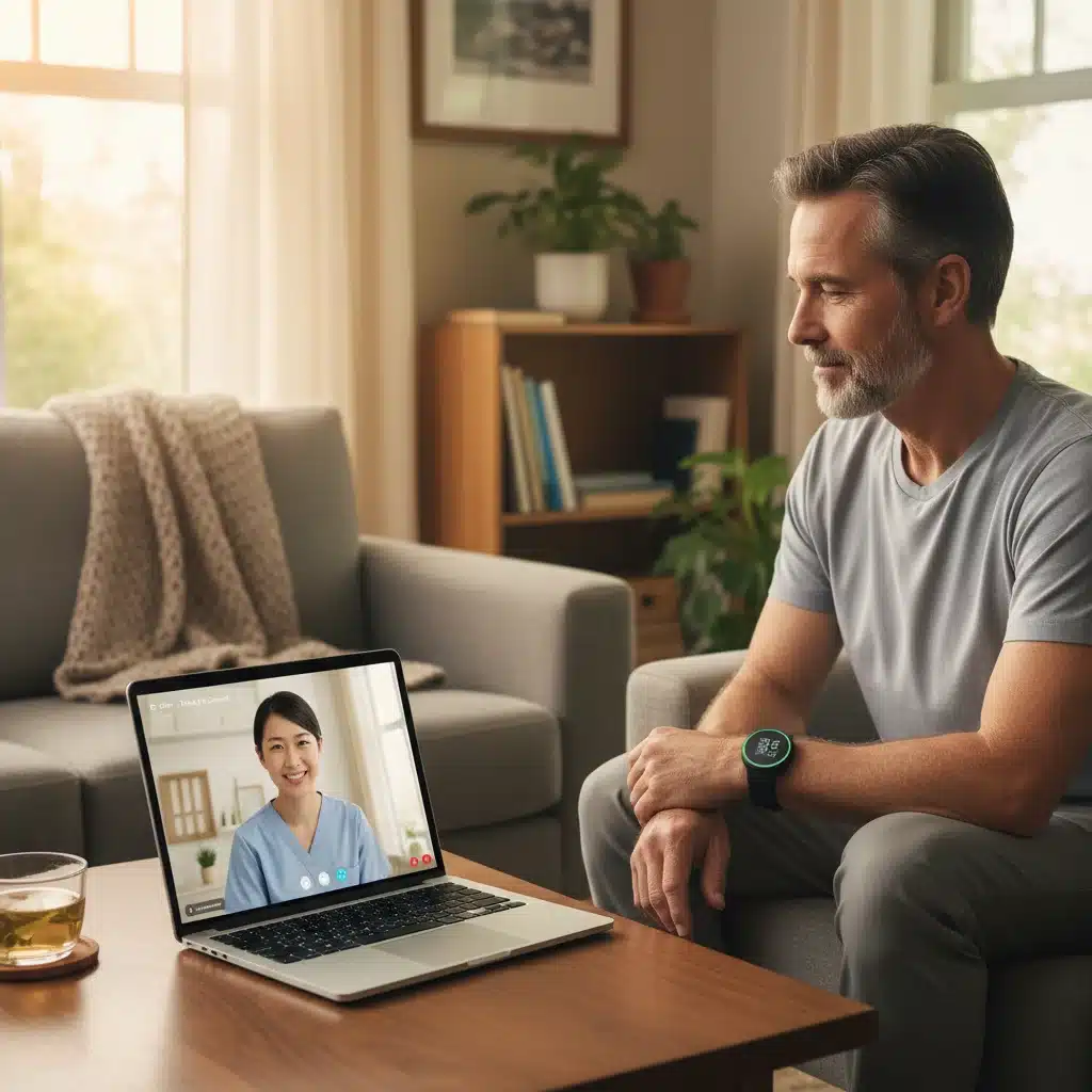 Doctor consulting patient remotely via video call, highlighting expanded RPM coverage for chronic conditions.