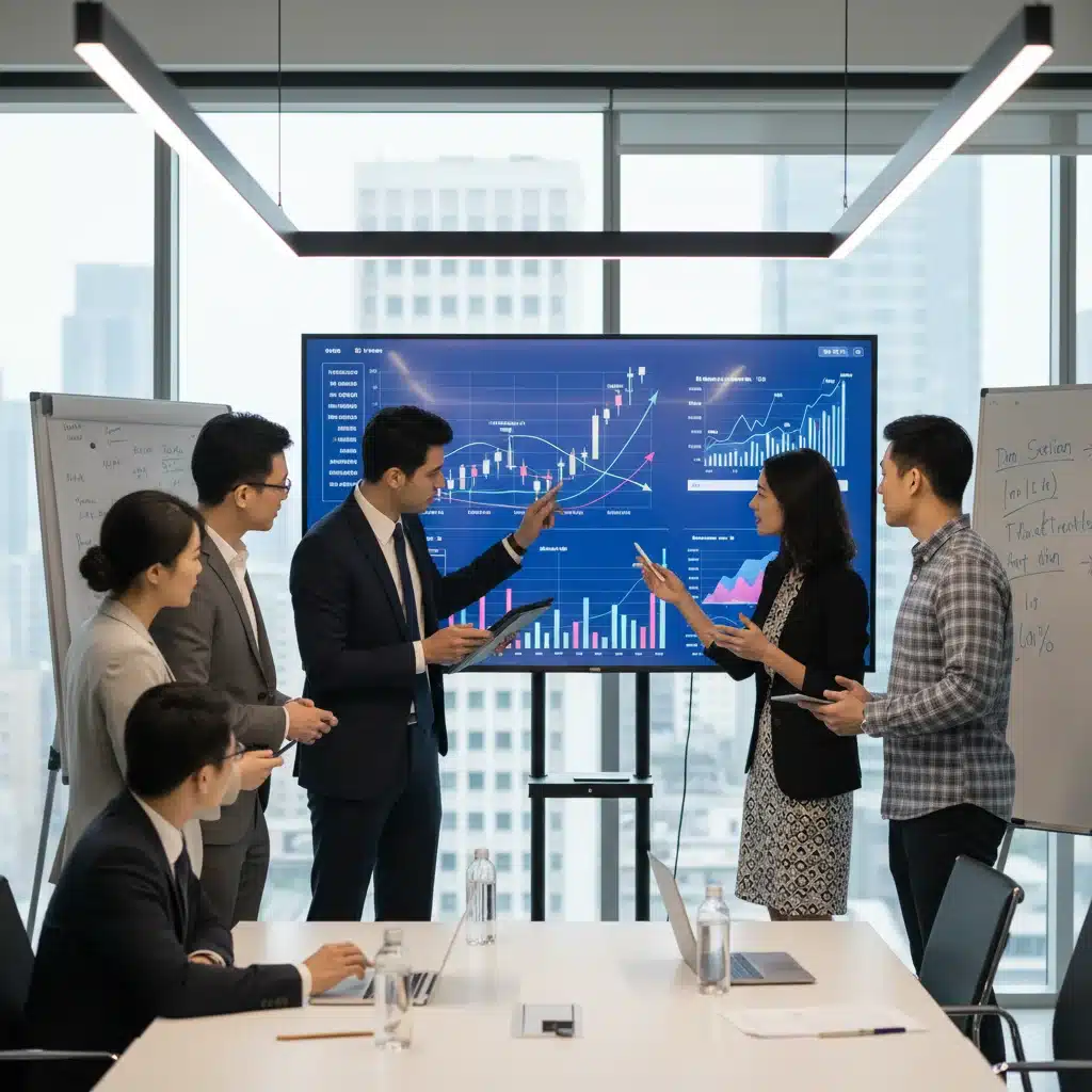 Venture capitalists reviewing financial charts for MedTech investments during a market shift.