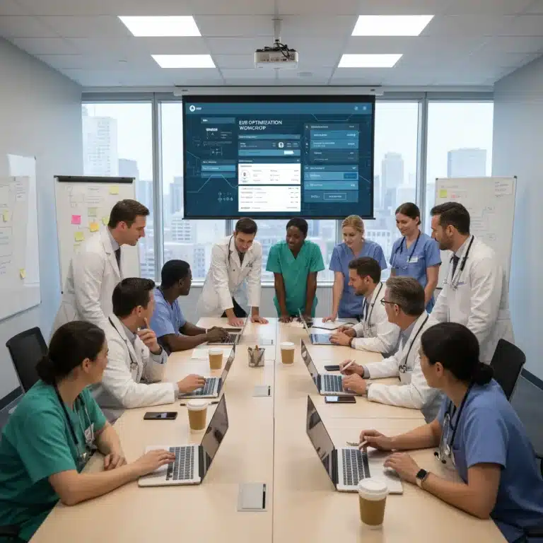 Medical staff at EHR optimization workshop 2026