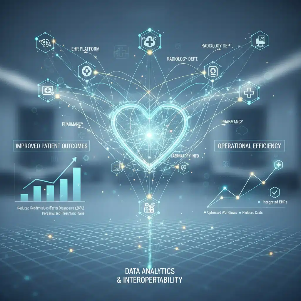 Data analytics and interoperability in healthcare network