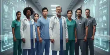 Healthcare professionals facing workforce challenges amidst technological advancements