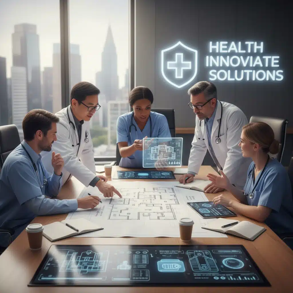 Healthcare professionals collaborating on future medical solutions