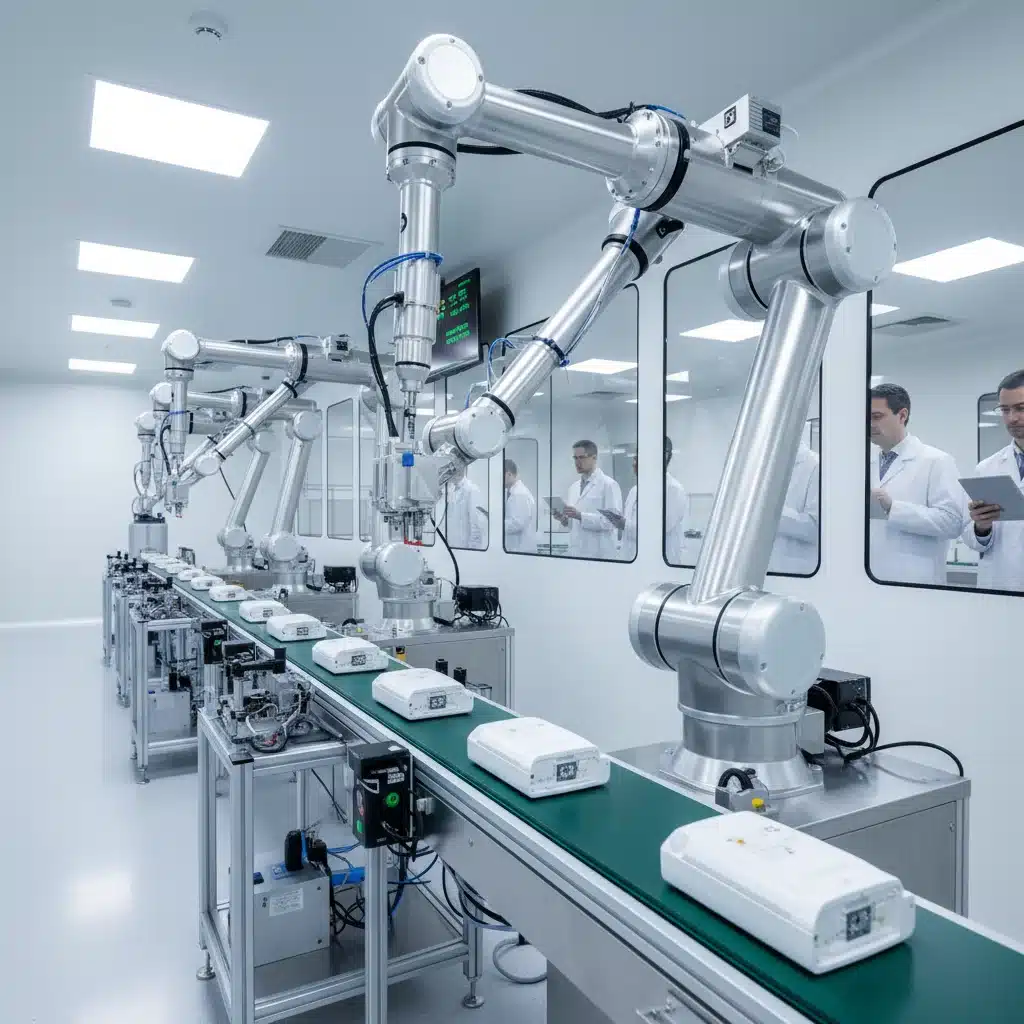 Robotic automation in medical device manufacturing for efficiency